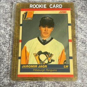 Score Rookie Jaromir Jagr Hockey Card - Penguins Colors